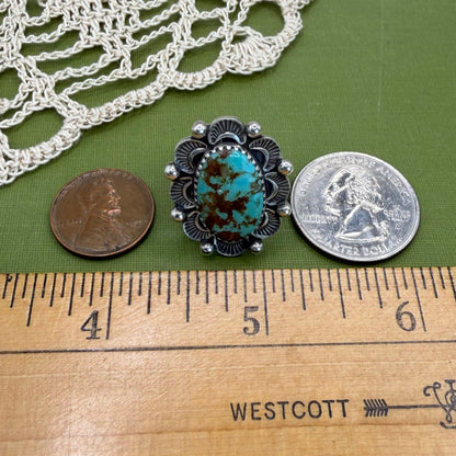Pilot Mountain Turquoise Ring Size 6