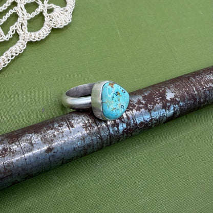 Chunky Turquoise Ring Size 7