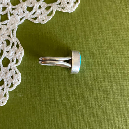 Stormy Mountain Turquoise Ring Size 6.5