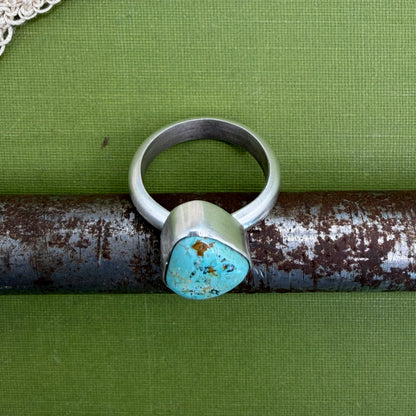 Chunky Turquoise Ring Size 7