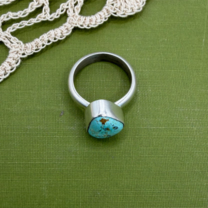 Chunky Turquoise Ring Size 7