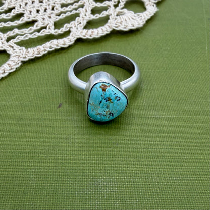 Chunky Turquoise Ring Size 7