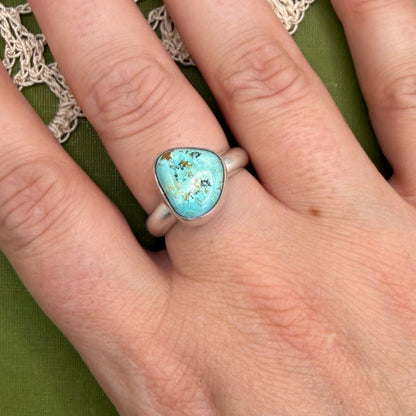 Chunky Turquoise Ring Size 7