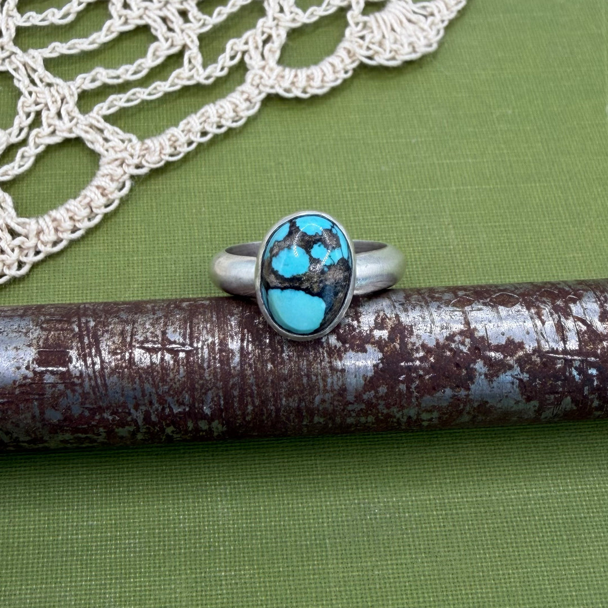 Chunky Turquoise Ring Size 5