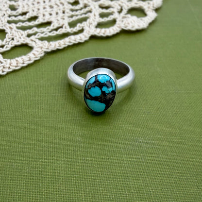 Chunky Turquoise Ring Size 5