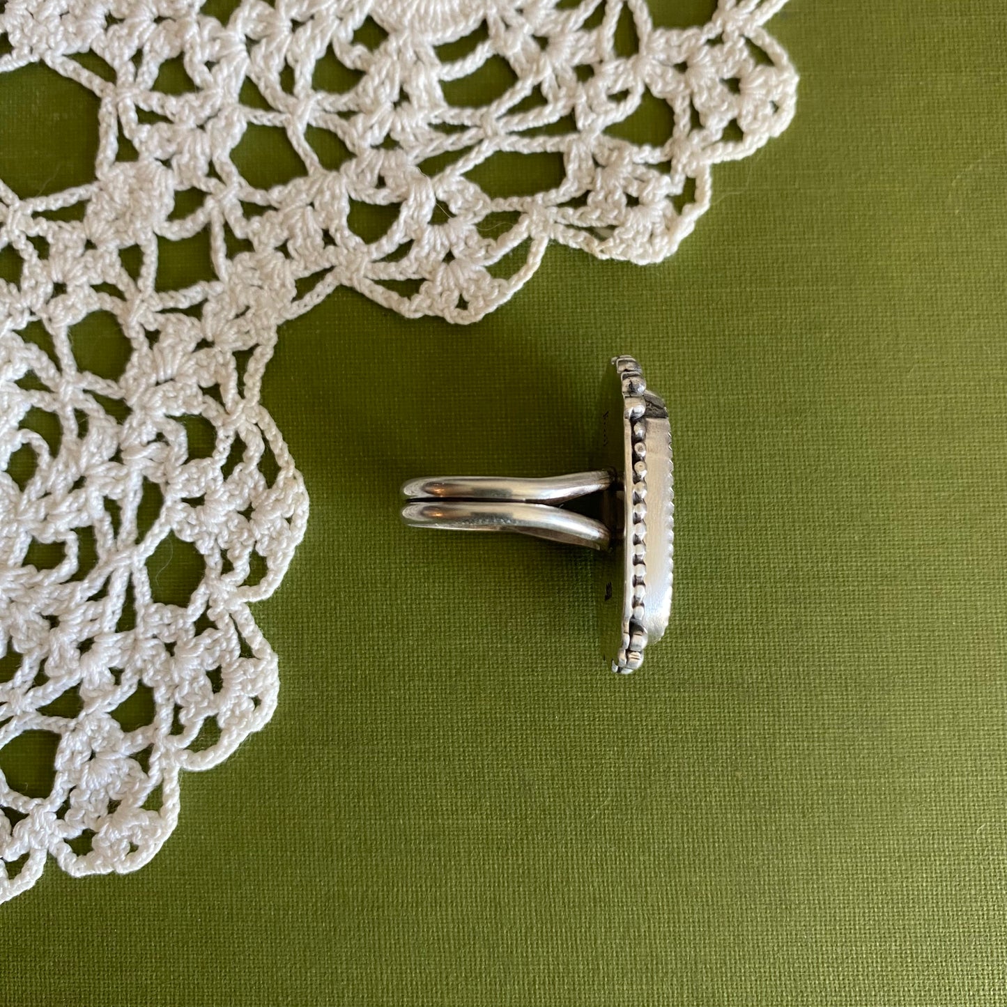 Malachite Ring Size 7