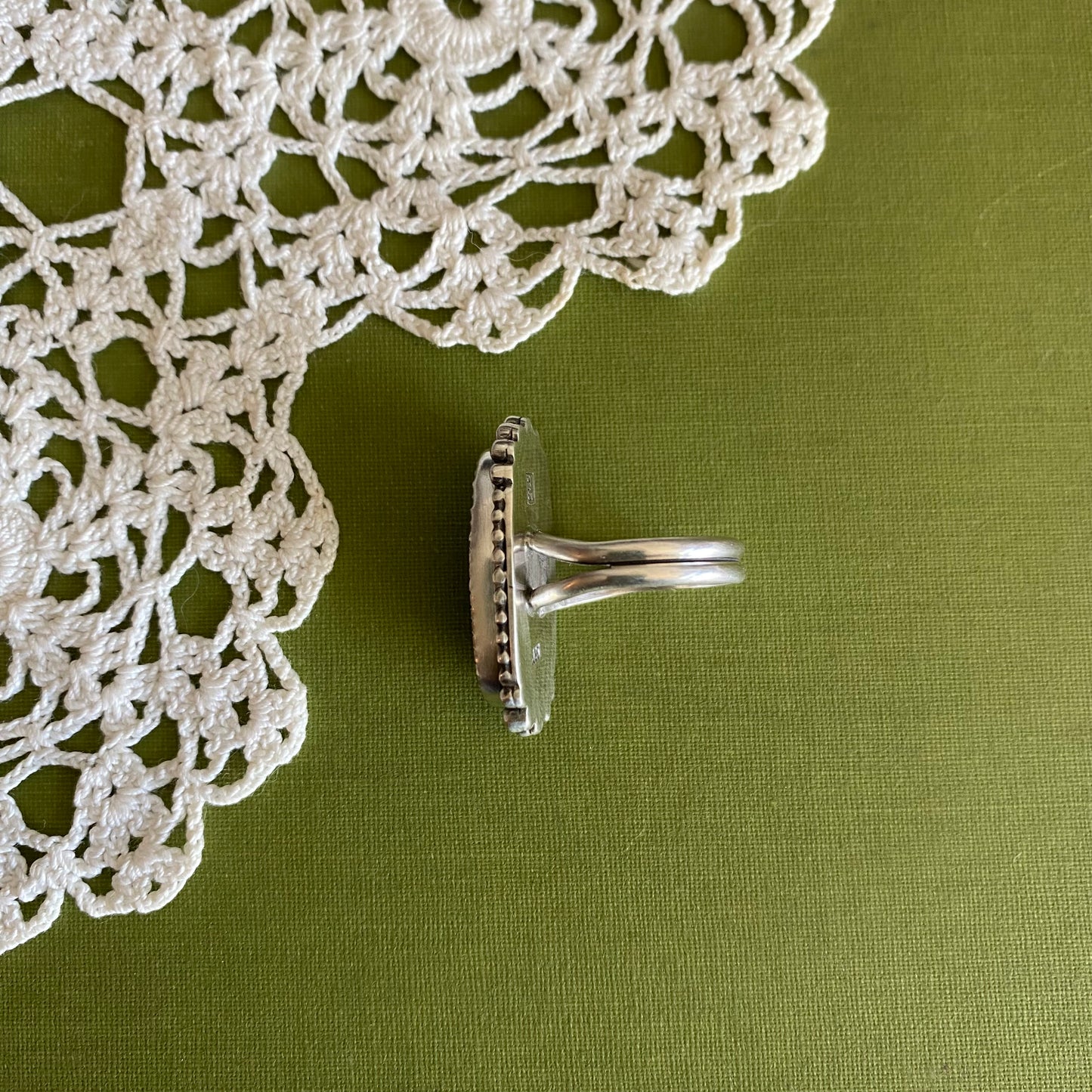 Malachite Ring Size 7