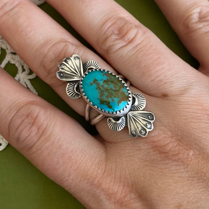 Pilot Mountain Turquoise Ring Size 7
