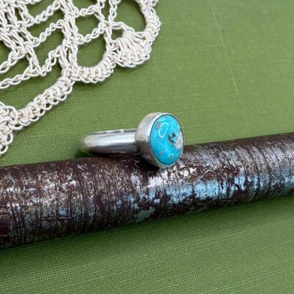 Chunky Turquoise Ring Size 6