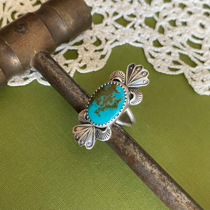 Pilot Mountain Turquoise Ring Size 7