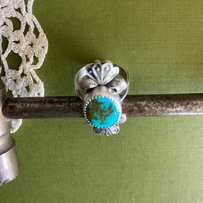 Pilot Mountain Turquoise Ring Size 7