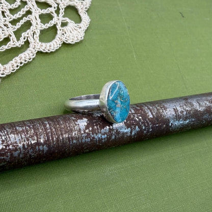 Chunky Turquoise Ring Size 8