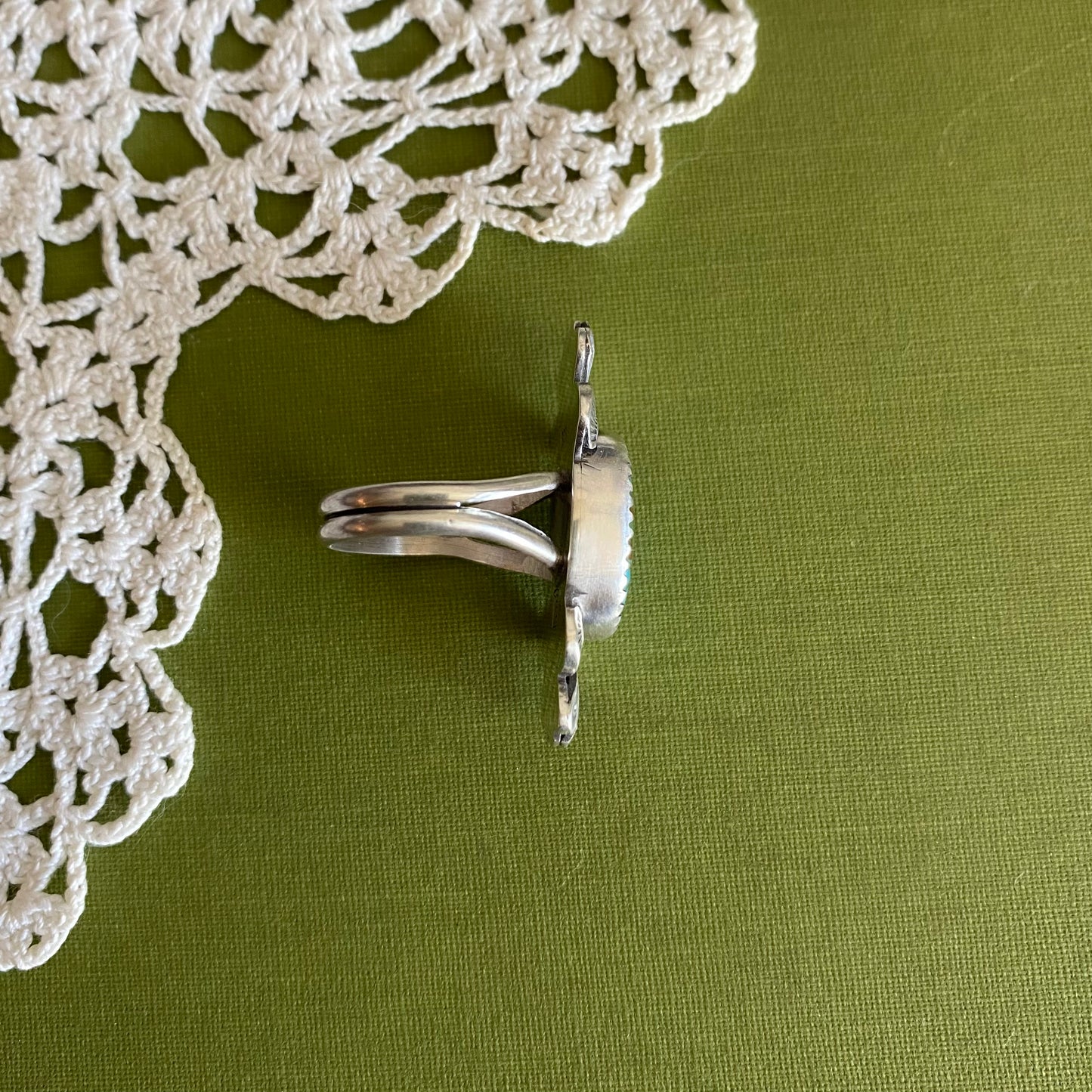 Pilot Mountain Turquoise Ring Size 7