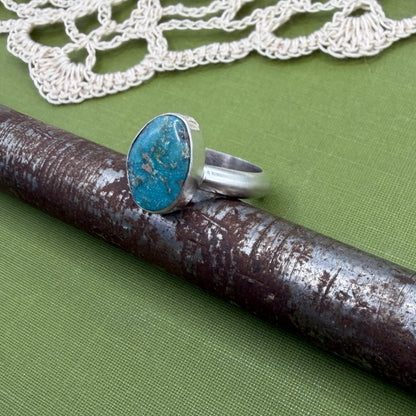 Chunky Turquoise Ring Size 8