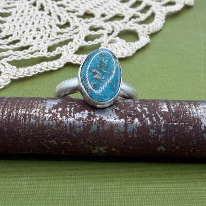 Chunky Turquoise Ring Size 8