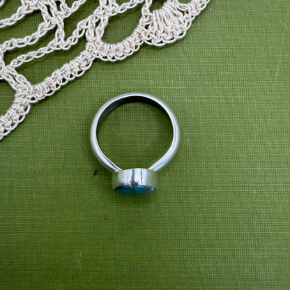 Chunky Turquoise Ring Size 8