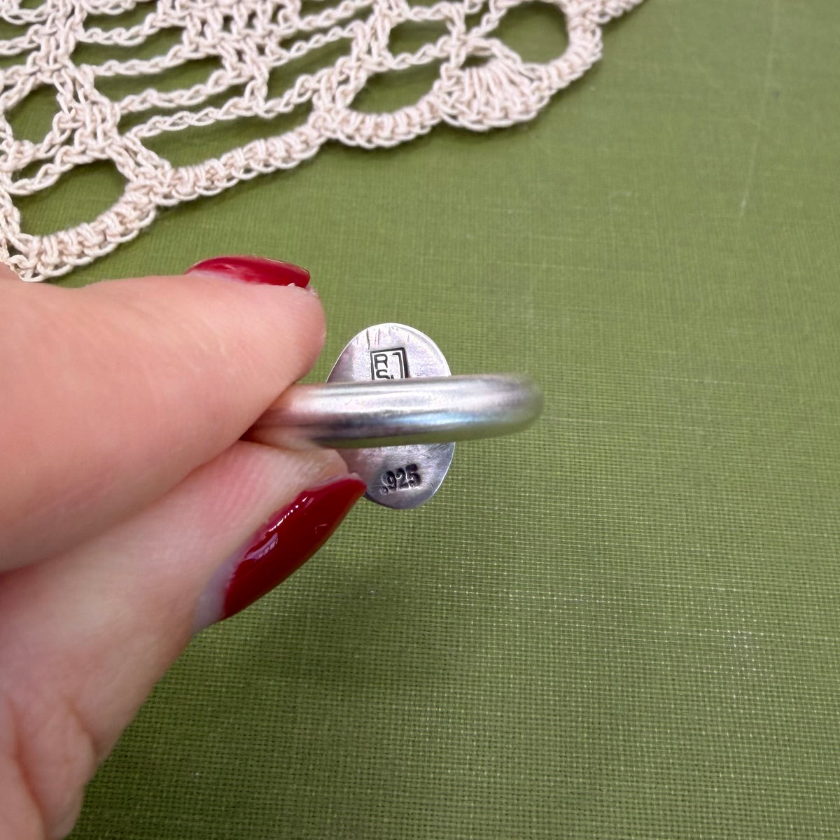 Chunky Turquoise Ring Size 8
