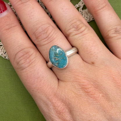 Chunky Turquoise Ring Size 8
