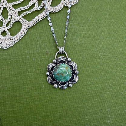 Green Kingman Turquoise Pendant