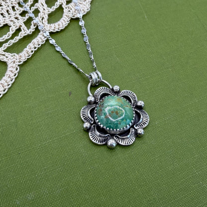 Green Kingman Turquoise Pendant