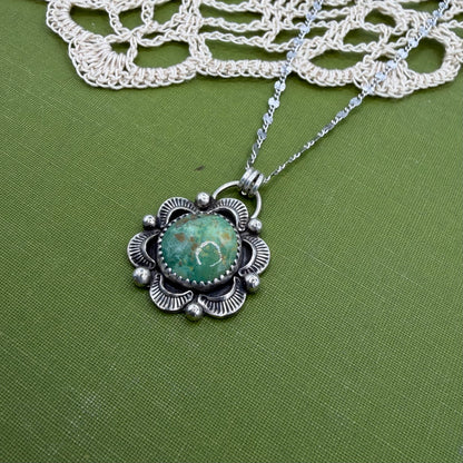Green Kingman Turquoise Pendant
