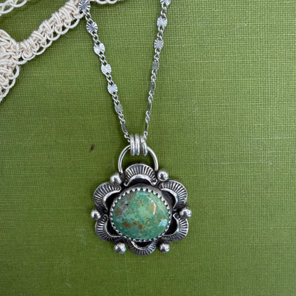 Green Kingman Turquoise Pendant