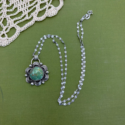 Green Kingman Turquoise Pendant