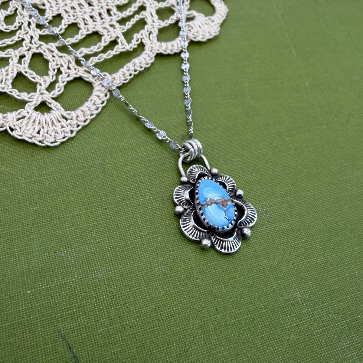 Golden Hills Turquoise Pendant