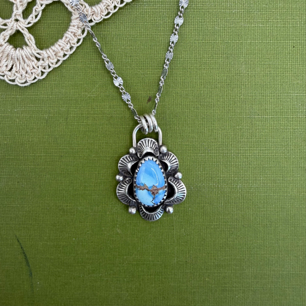 Golden Hills Turquoise Pendant