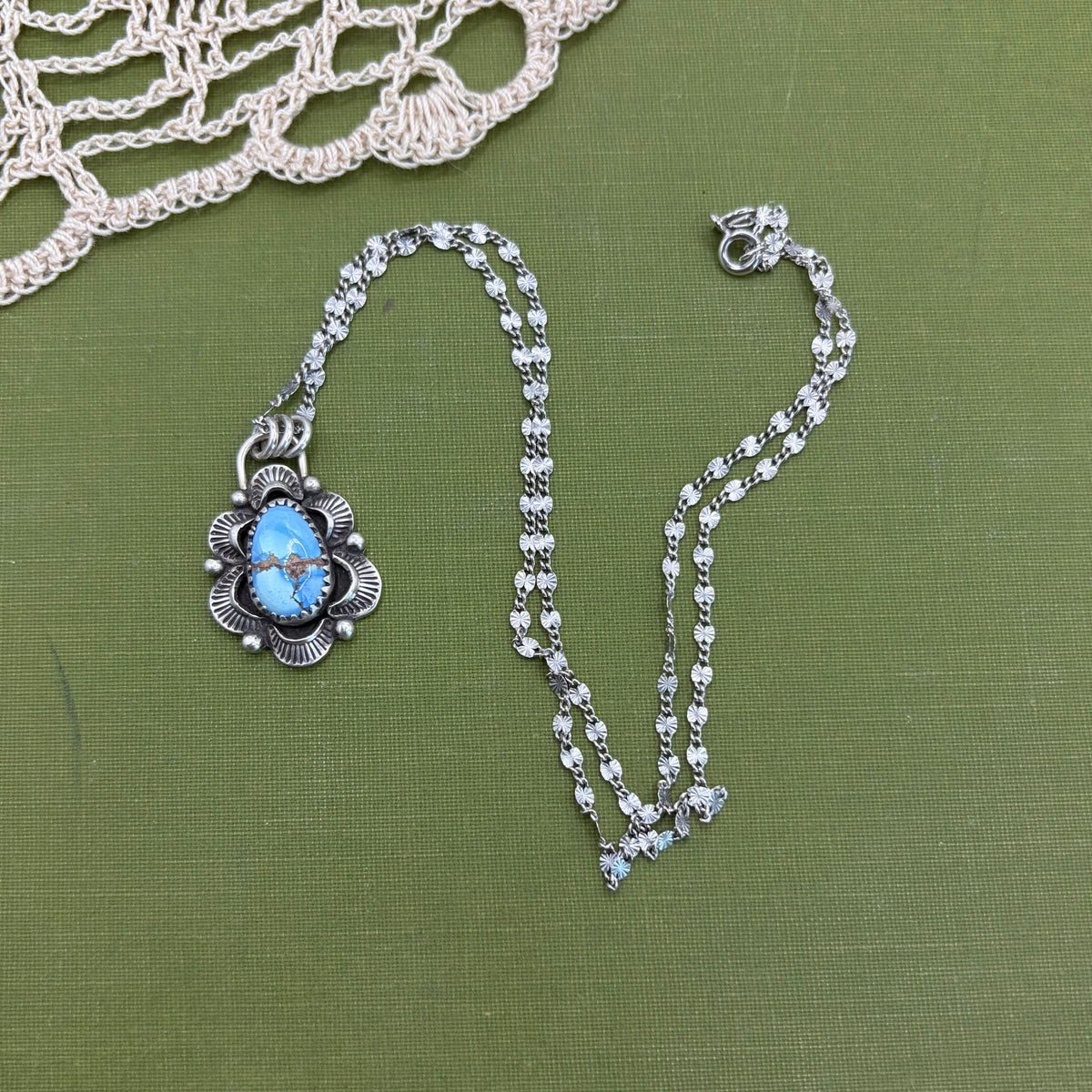 Golden Hills Turquoise Pendant