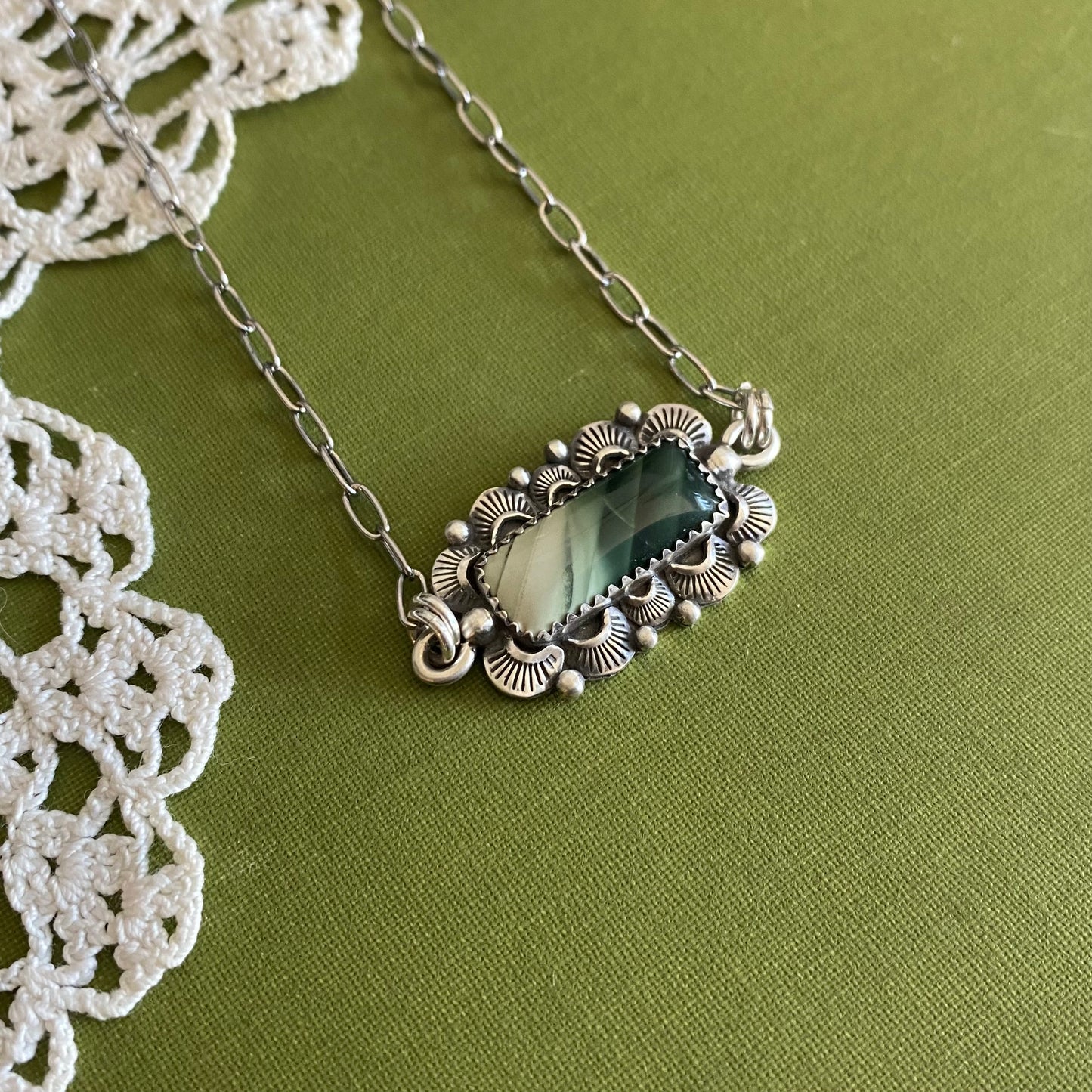 Green Imperial Jasper Necklace