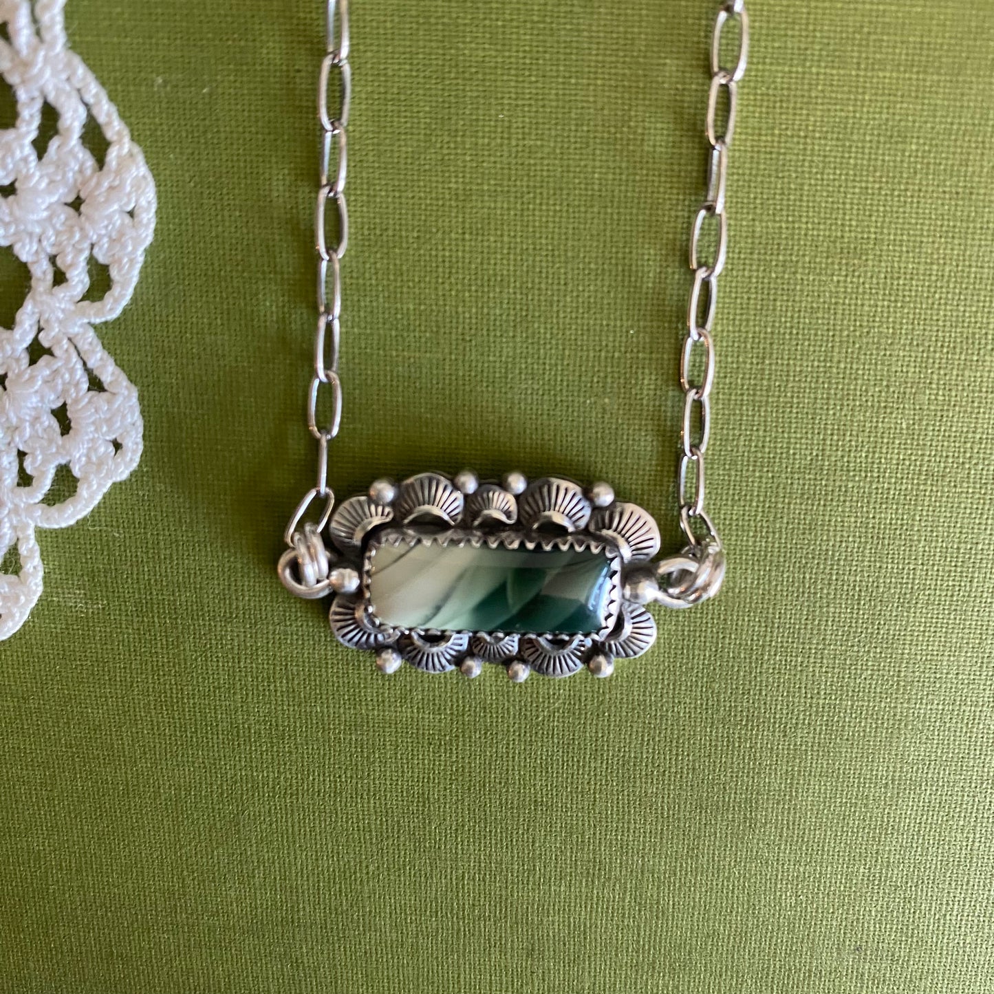 Green Imperial Jasper Necklace