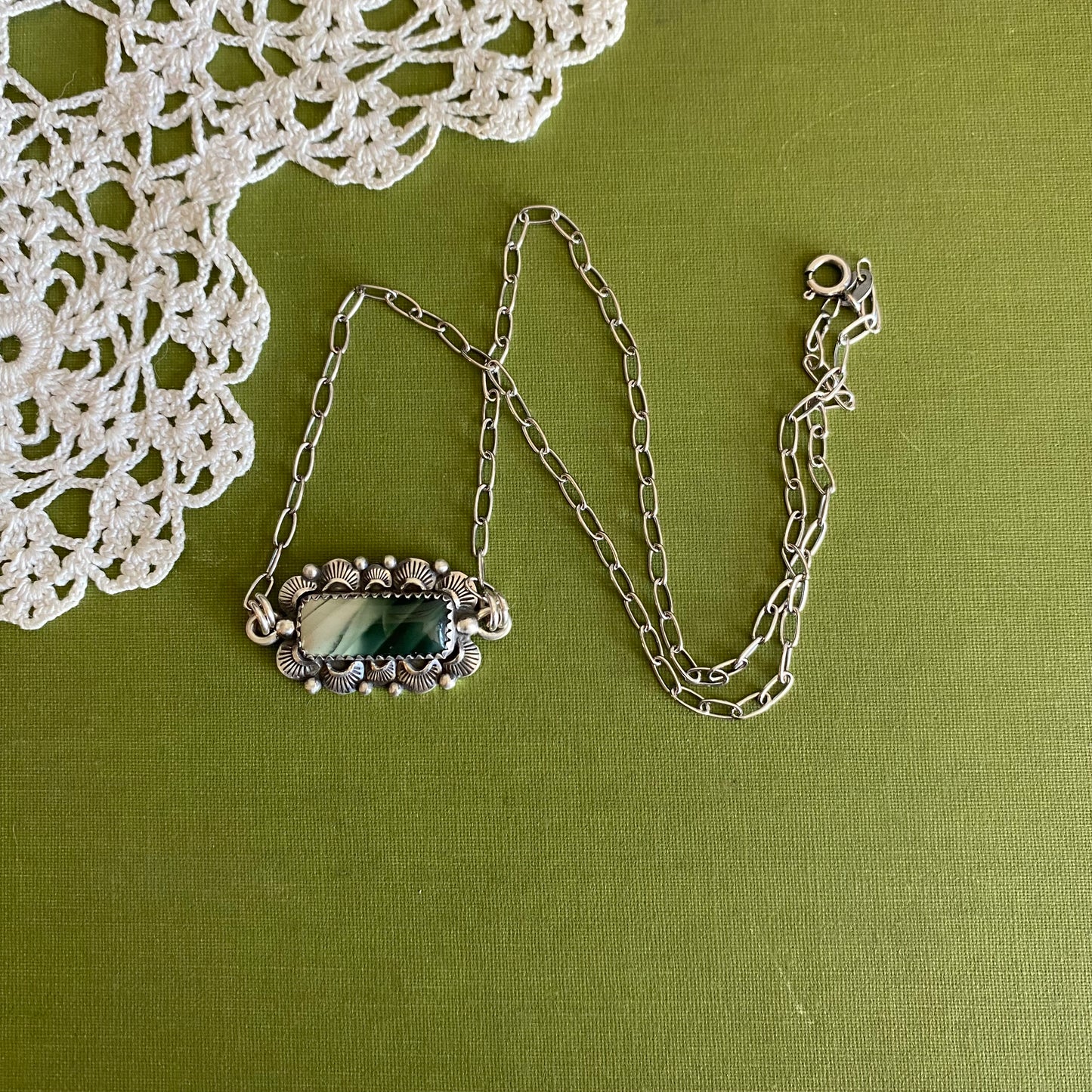 Green Imperial Jasper Necklace