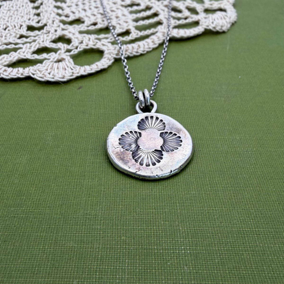 Perfectly Imperfect Stamped Pendant #20