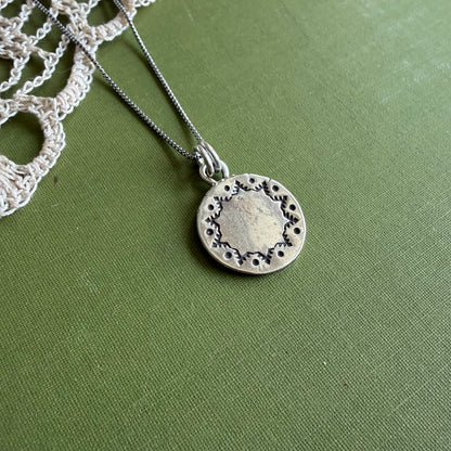 Perfectly Imperfect Stamped Pendant #17