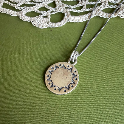 Perfectly Imperfect Stamped Pendant #17