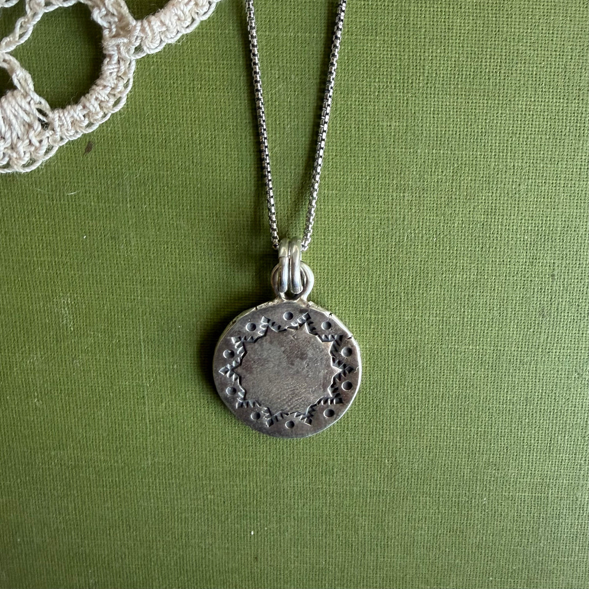 Perfectly Imperfect Stamped Pendant #17