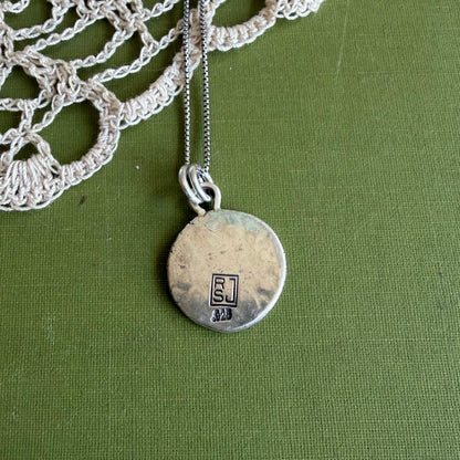Perfectly Imperfect Stamped Pendant #17