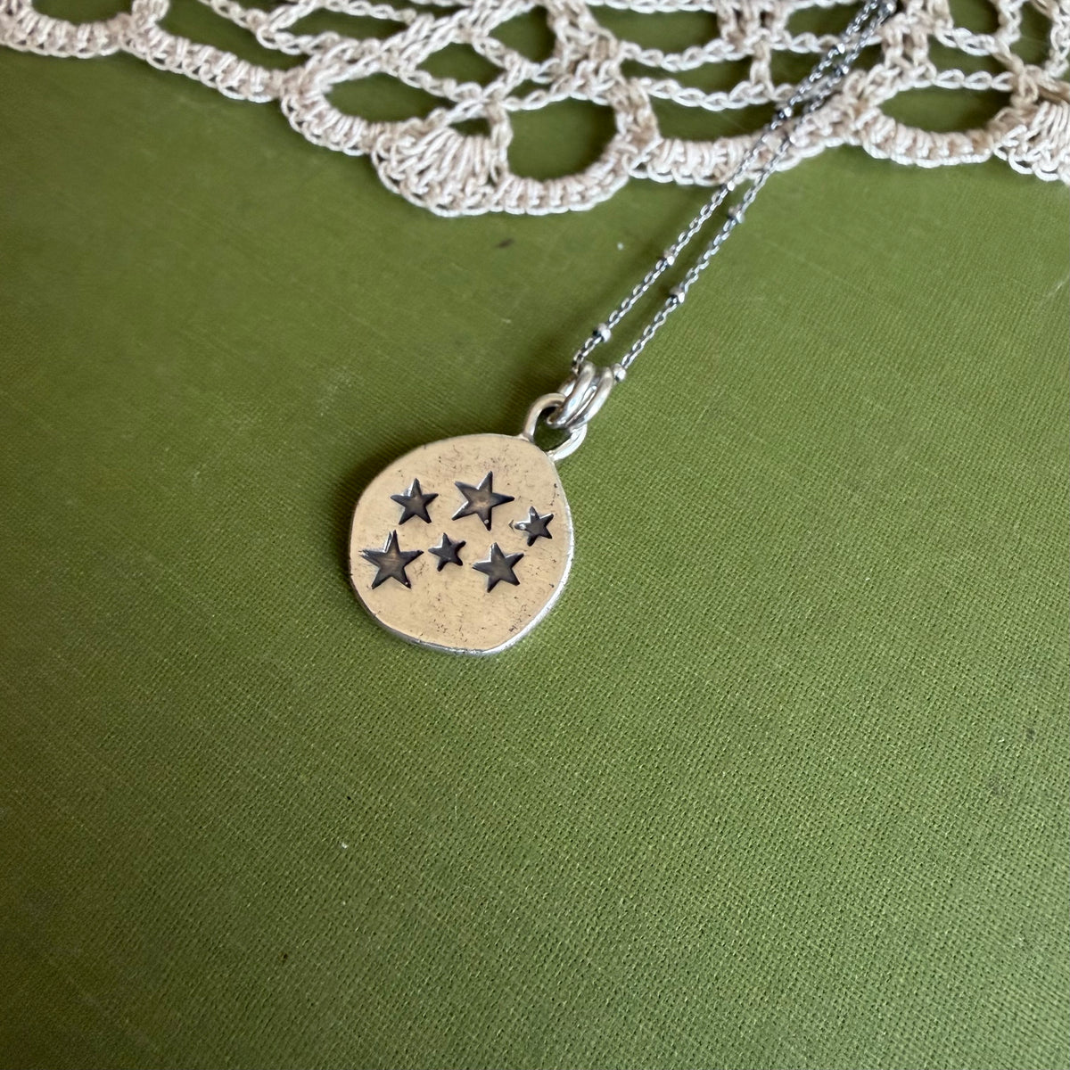 Perfectly Imperfect Stamped Pendant #16