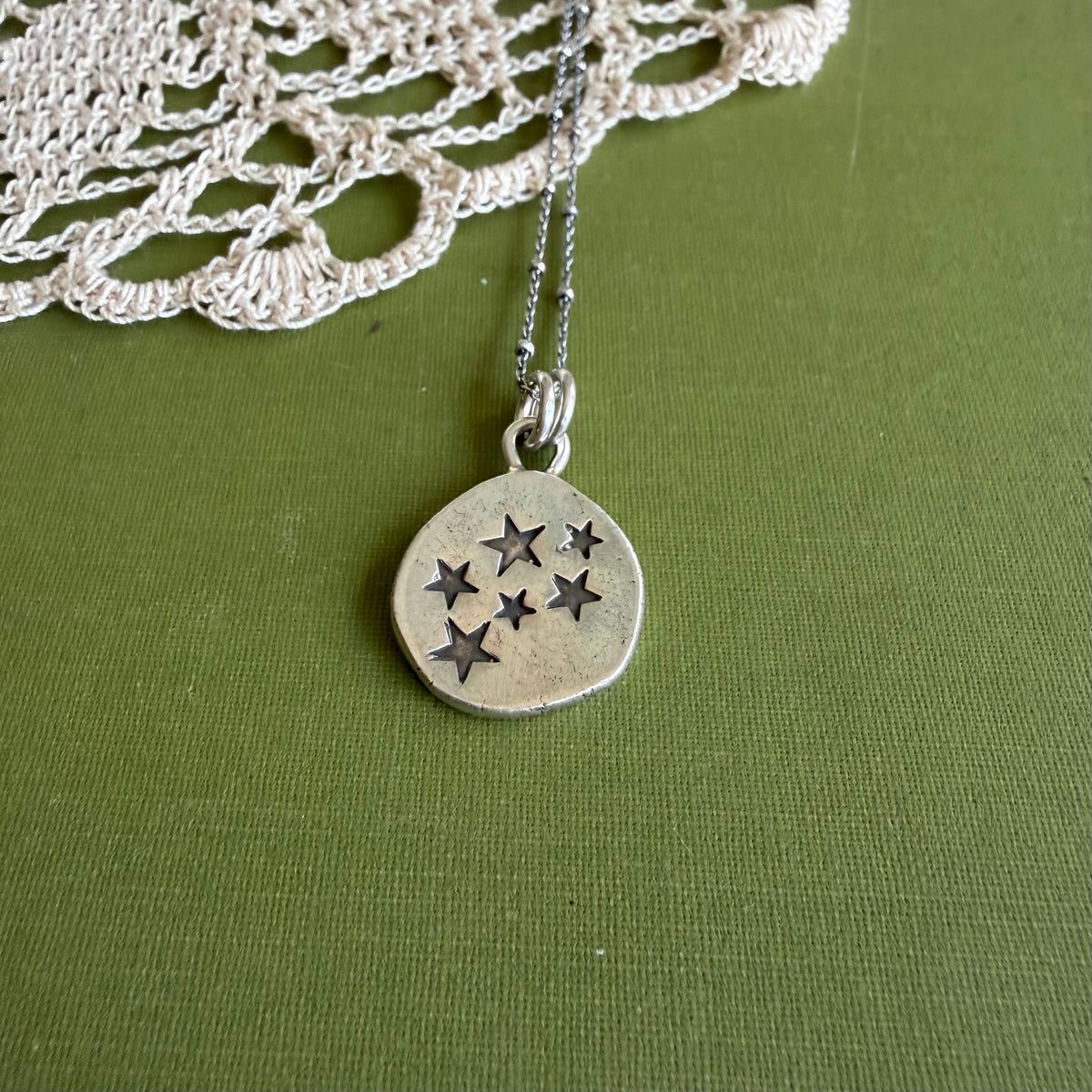 Perfectly Imperfect Stamped Pendant #16