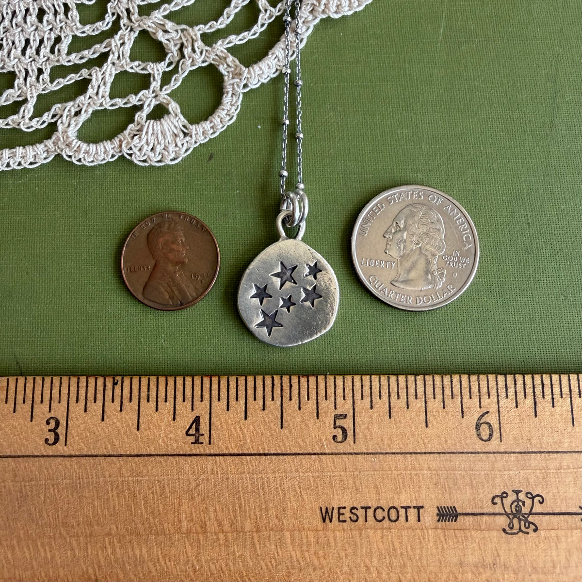 Perfectly Imperfect Stamped Pendant #16
