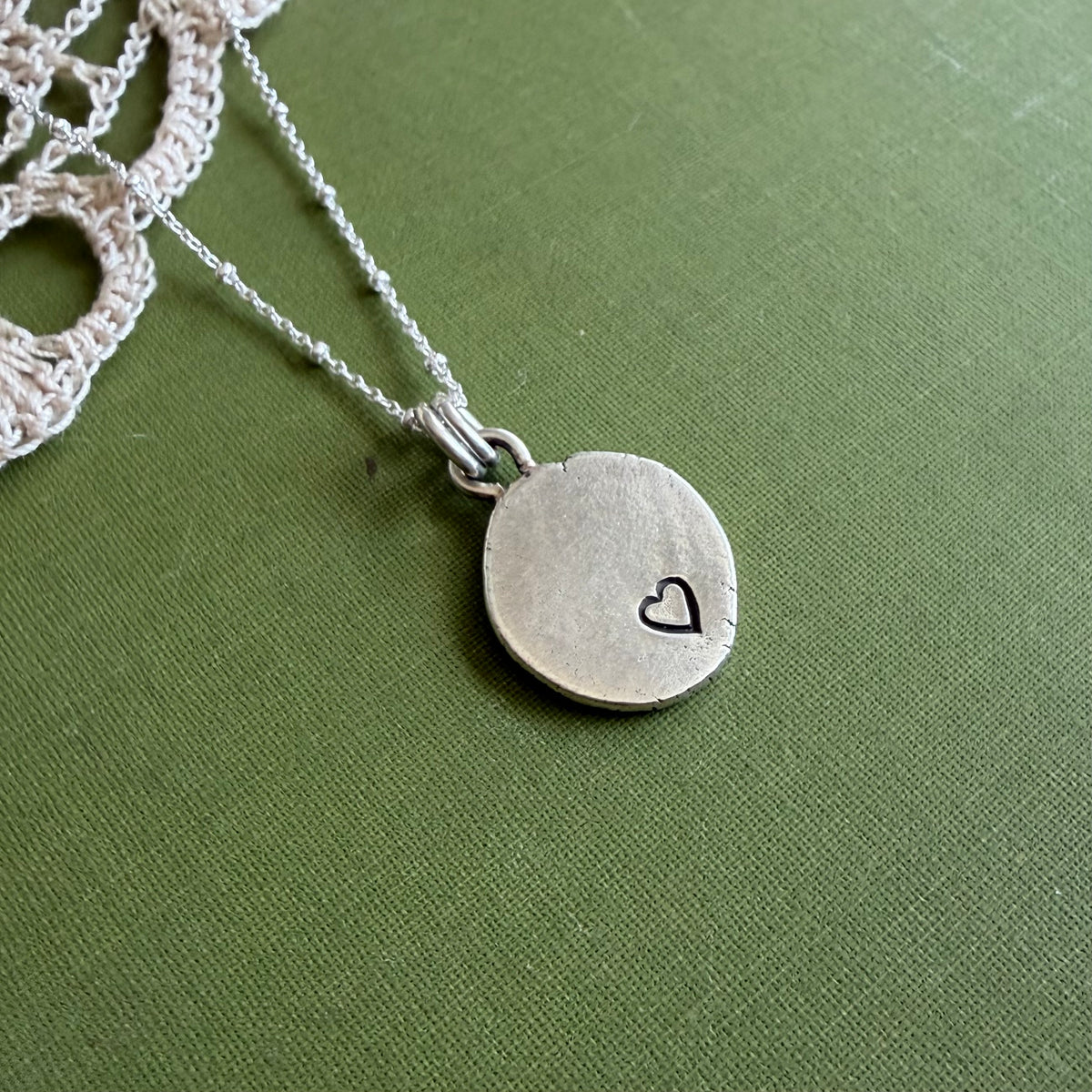 Perfectly Imperfect Stamped Pendant #19