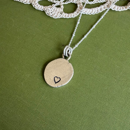 Perfectly Imperfect Stamped Pendant #19