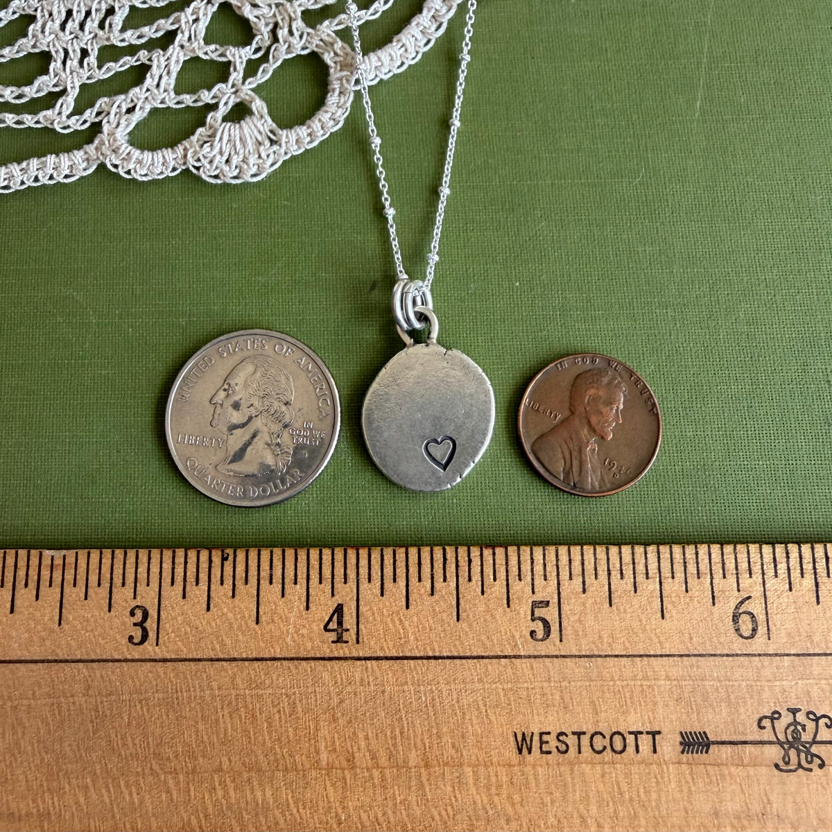 Perfectly Imperfect Stamped Pendant #19