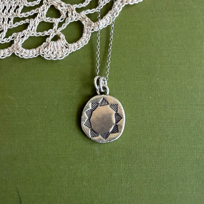 Perfectly Imperfect Stamped Pendant #15