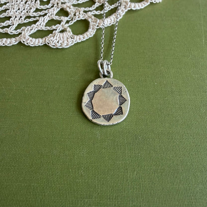 Perfectly Imperfect Stamped Pendant #15