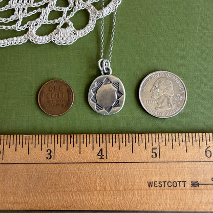 Perfectly Imperfect Stamped Pendant #15