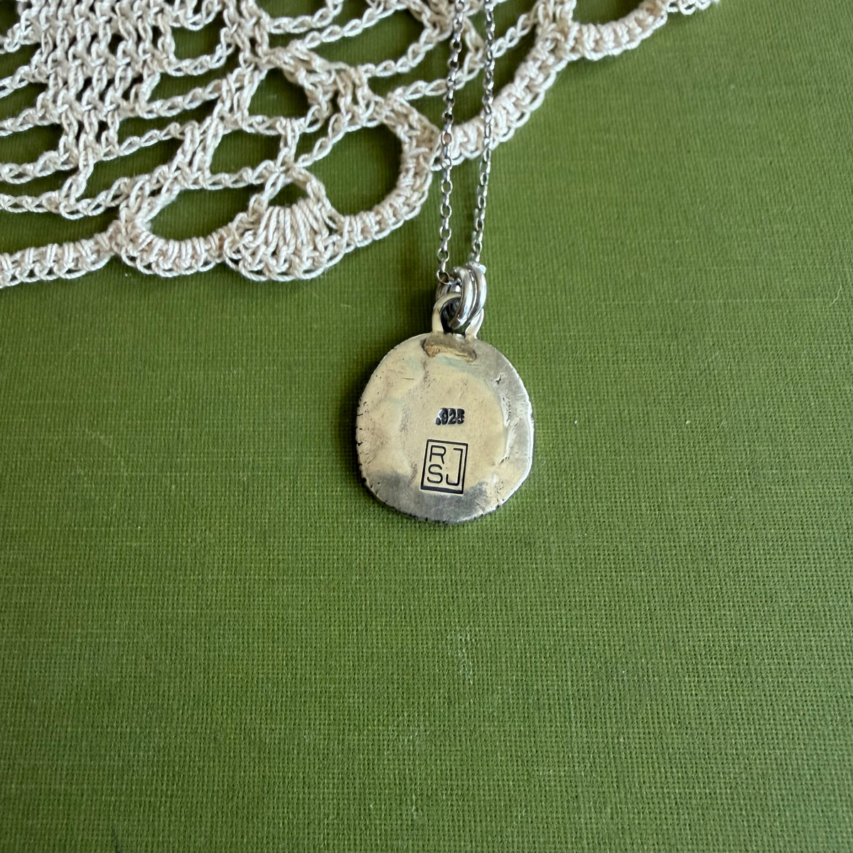 Perfectly Imperfect Stamped Pendant #15