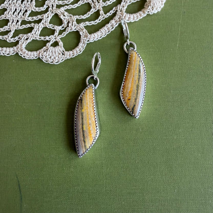 Bumblebee Jasper Earrings