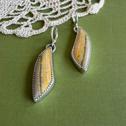 Bumblebee Jasper Earrings